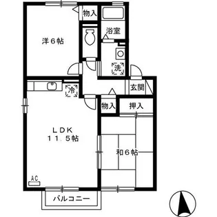 スプリング ヴィラ【1階】の間取り