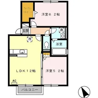 エスポアール・タカムラⅡ【2階】の間取り