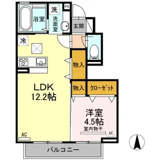 ヴィレッタ B棟【1階】の間取り