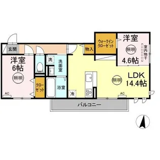 D-Resena 江平中町【3階】の間取り