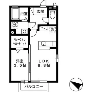 シナモンリッジ南【2階】の間取り