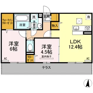 コンフォール柳丸【106号室】の間取り