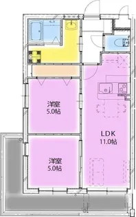 (仮称)潮見町マンション【4階】の間取り