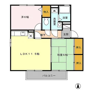 アムール神宮 A棟【2階】の間取り