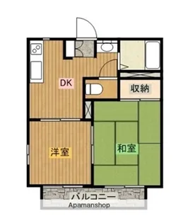 レインボー太陽【101号室】の間取り