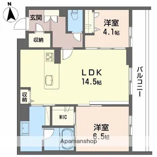 シャーメゾン江平WEST【204号室】の間取り
