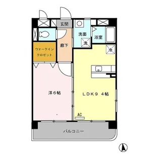 レ・フレール イタキチ【3階】の間取り