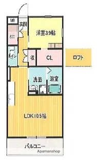 バンベールNORTH【3階】の間取り