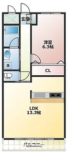 ユウネクスト高松Ⅰ【3階】の間取り