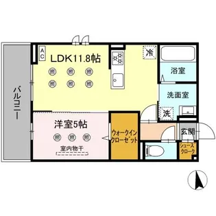 DーRESENA SOLAIRE【3階】の間取り
