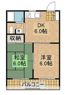 ベルレージュ宮崎Ⅳ【1階】の間取り