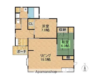 宮崎県宮崎市田代町【一戸建】の間取り