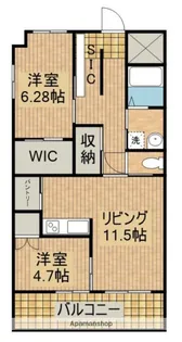 ディアコート新栄【704号室】の間取り