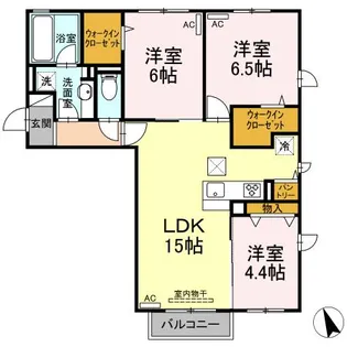 メイ ソレイユ B棟【1階】の間取り