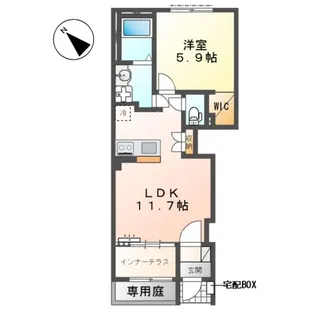 MAISON CHOU CHOU【1階】の間取り