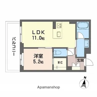 シャーメゾン神宮参道【2階】の間取り