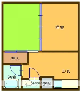 KYOWAコーポ【103号室】の間取り
