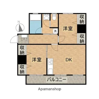 クレールフラット【3階】の間取り