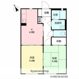 カメリアタウン壱番館【1階】の間取り