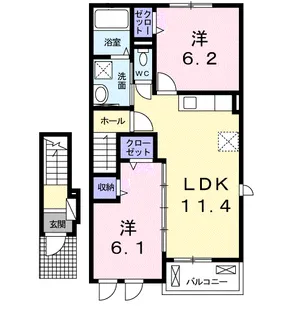 レジリエンス A【2階】の間取り