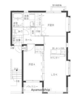 ユーミー恒久南【3階】の間取り