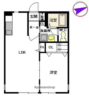 スコラコートR【1階】の間取り