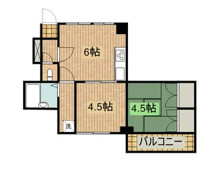 21コスモス恒久【3階】の間取り