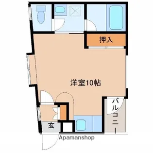 ライトコート【212号室】の間取り