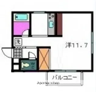 セレニティ川添A棟【301号室】の間取り