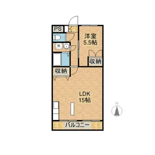 シャンテ一の宮【3階】の間取り