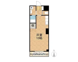 シャンテ恒久【4階】の間取り