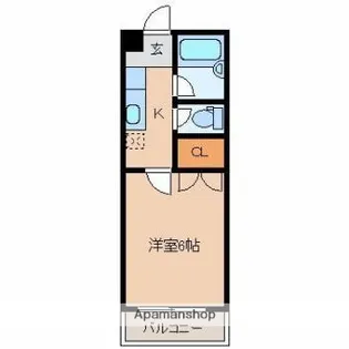 第7三重野ビル【40D号室】の間取り