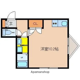ルート宮崎【206号室】の間取り