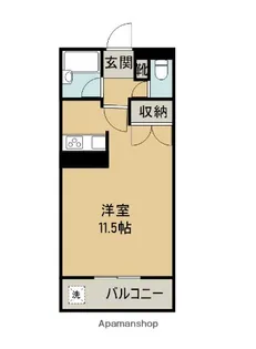 ジーピー14番館【407号室】の間取り