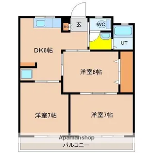 カーサルーチェ【303号室】の間取り