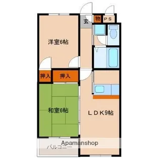 スカイパーク33【2階】の間取り