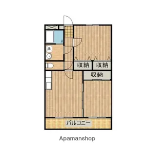 リージングマンション A【205号室】の間取り