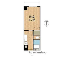 ステーションコート【606号室】の間取り
