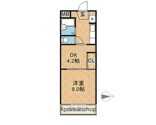 アートプラザ清武A【304号室】の間取り