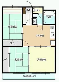 坂本第2マンション【4階】の間取り