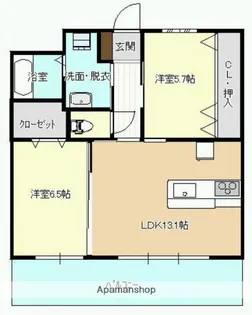 J.FEEL高千穂通【402号室】の間取り