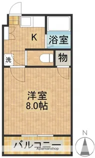 マンション児玉【203号室】の間取り