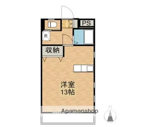 city wing【202号室】の間取り