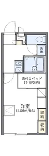 レオパレスセイバー【210号室】の間取り