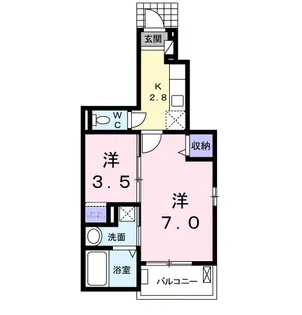 ラウレア A【1階】の間取り