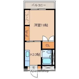 第一コーポグリーン【3階】の間取り