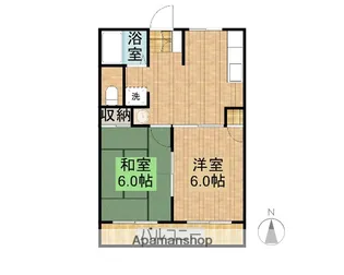 メゾンアップル【B101号室】の間取り