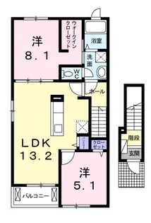 メゾン ド ソレイユ【2階】の間取り