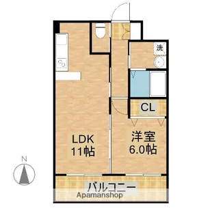 N・PLIANT【302号室】の間取り