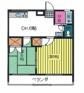 落合ビル2【102号室】の間取り